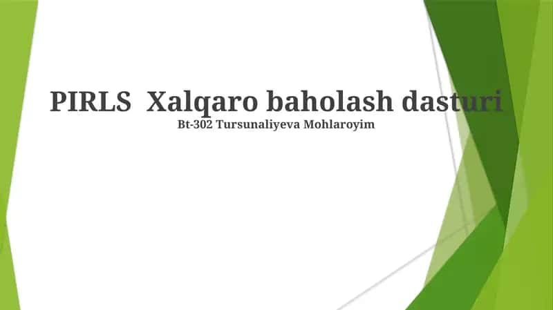 PIRLS Xalqaro baholash dasturi
