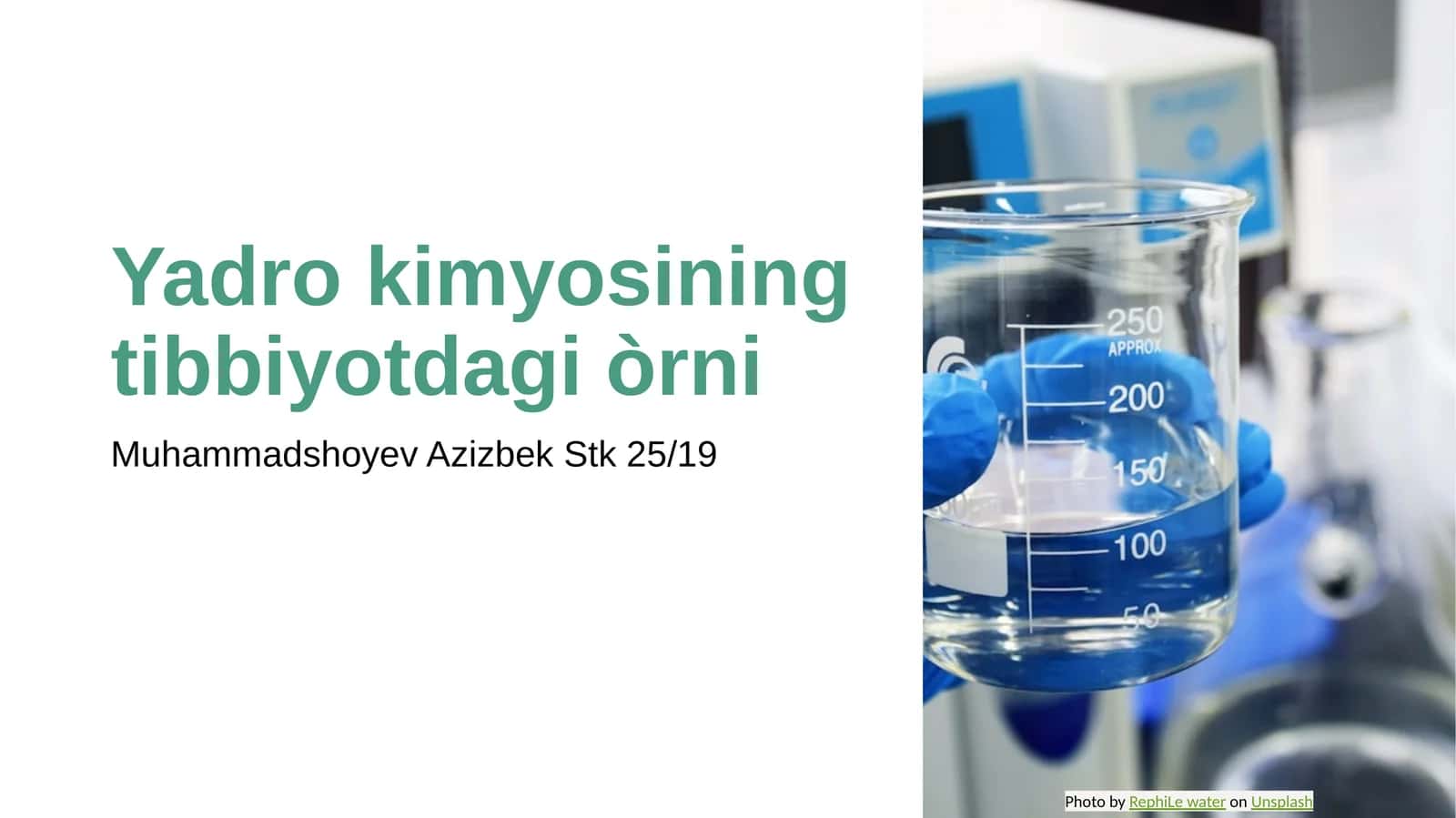Yadro kimyosining tibbiyotdagi òrni