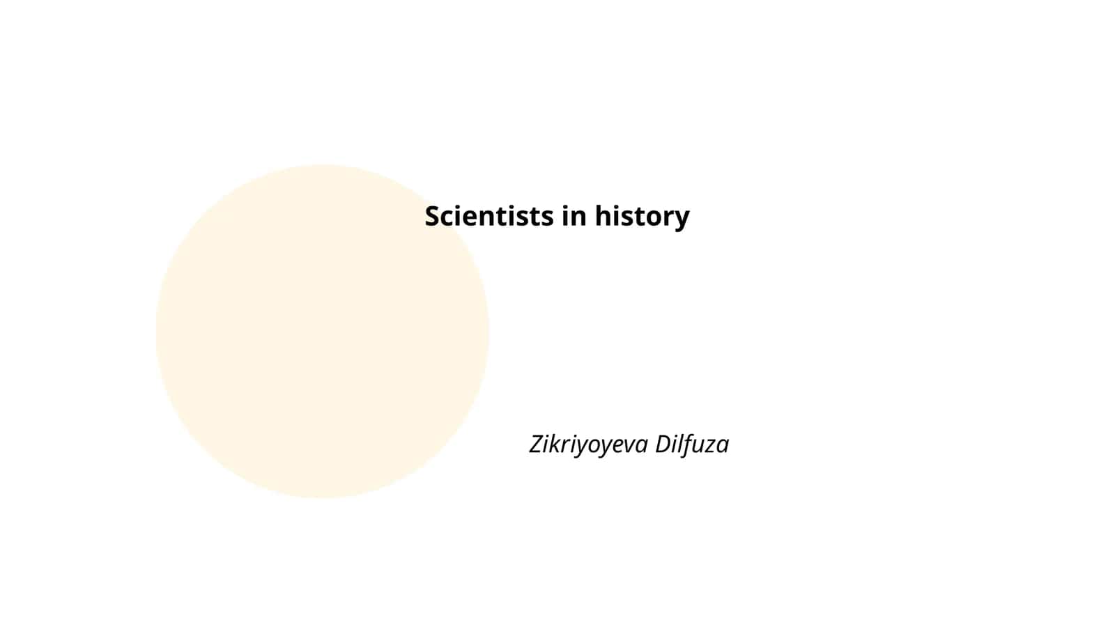 Scientists in history
