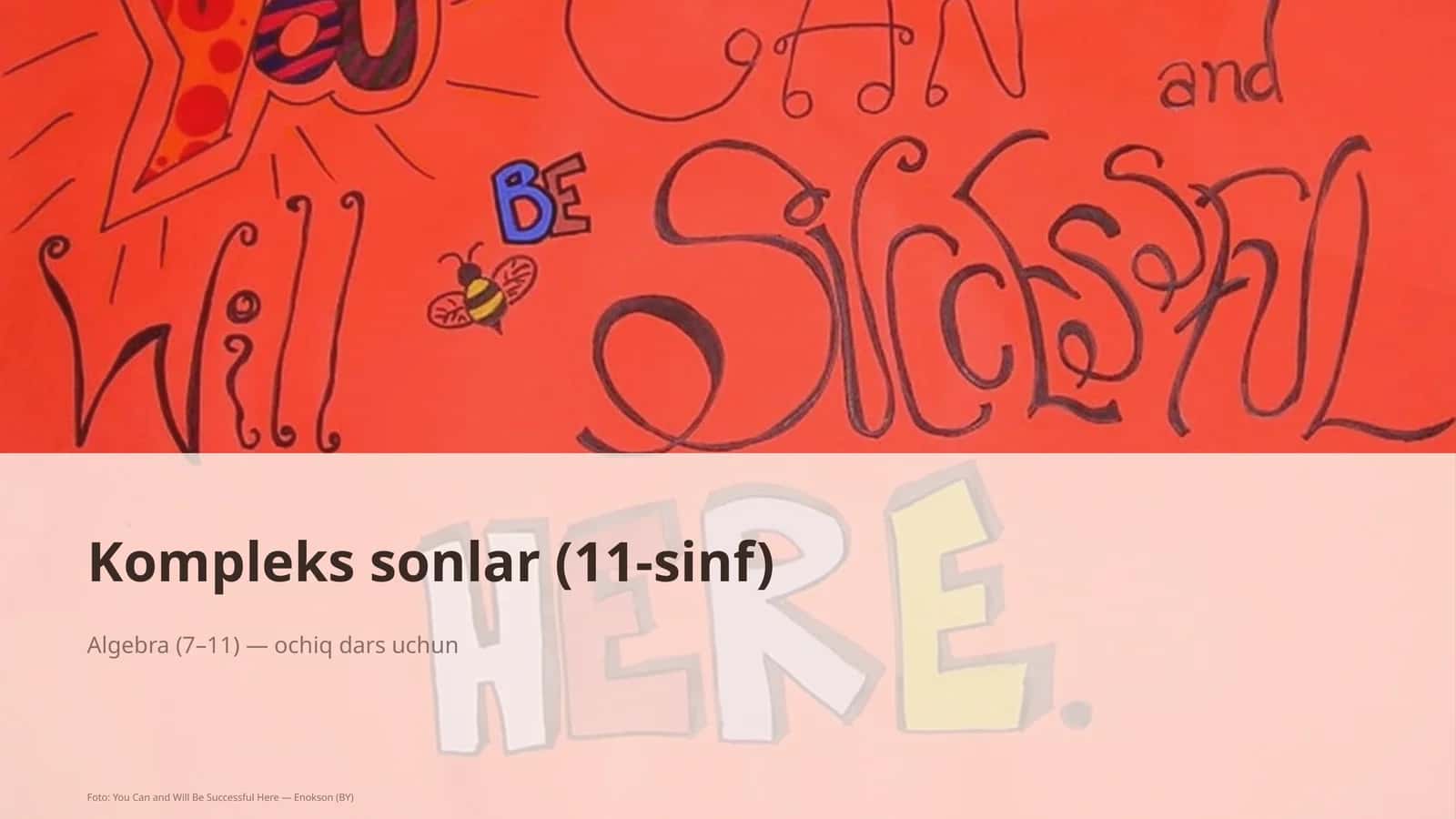 Kompleks sonlar (11-sinf)