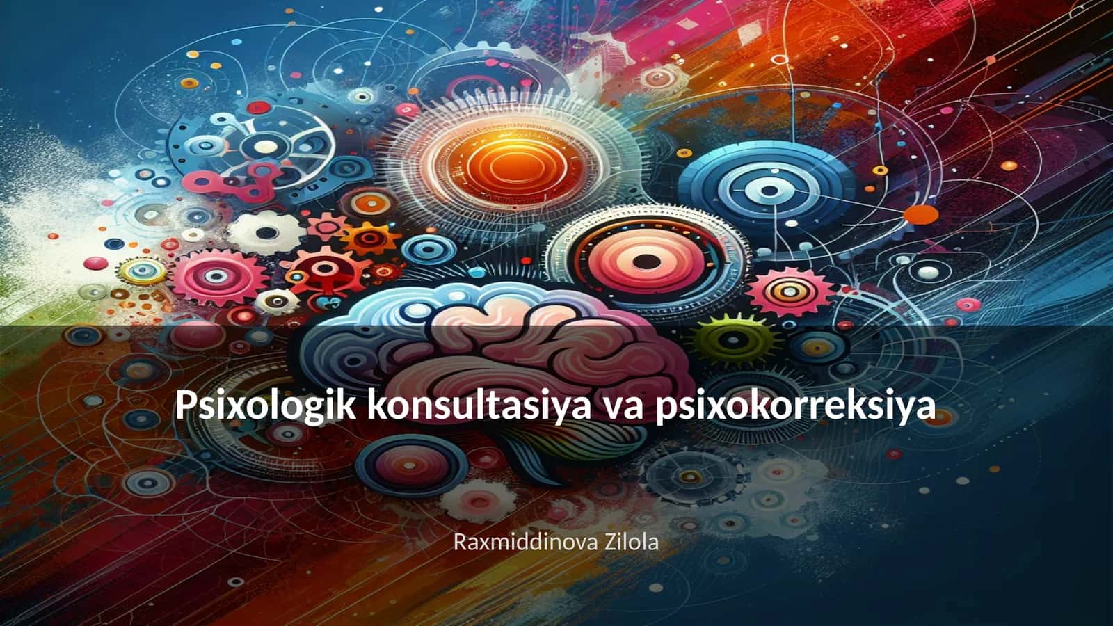 Psixologik konsultasiya va psixokorreksiya