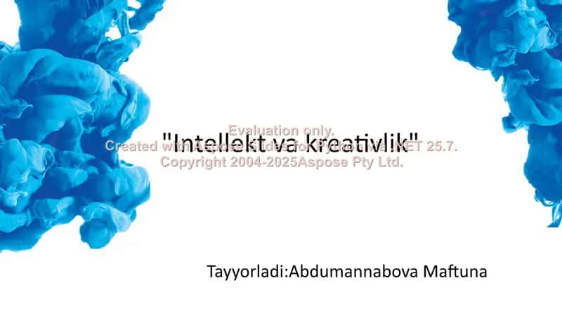 Intellekt va kreativlik