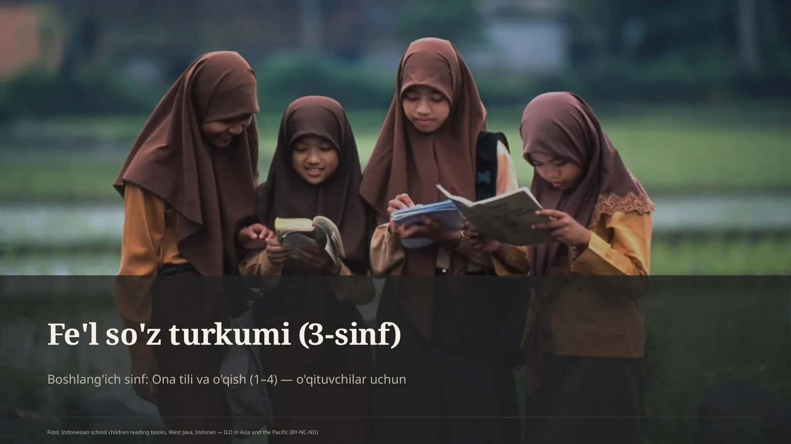 Fe'l so'z turkumi (3-sinf)
