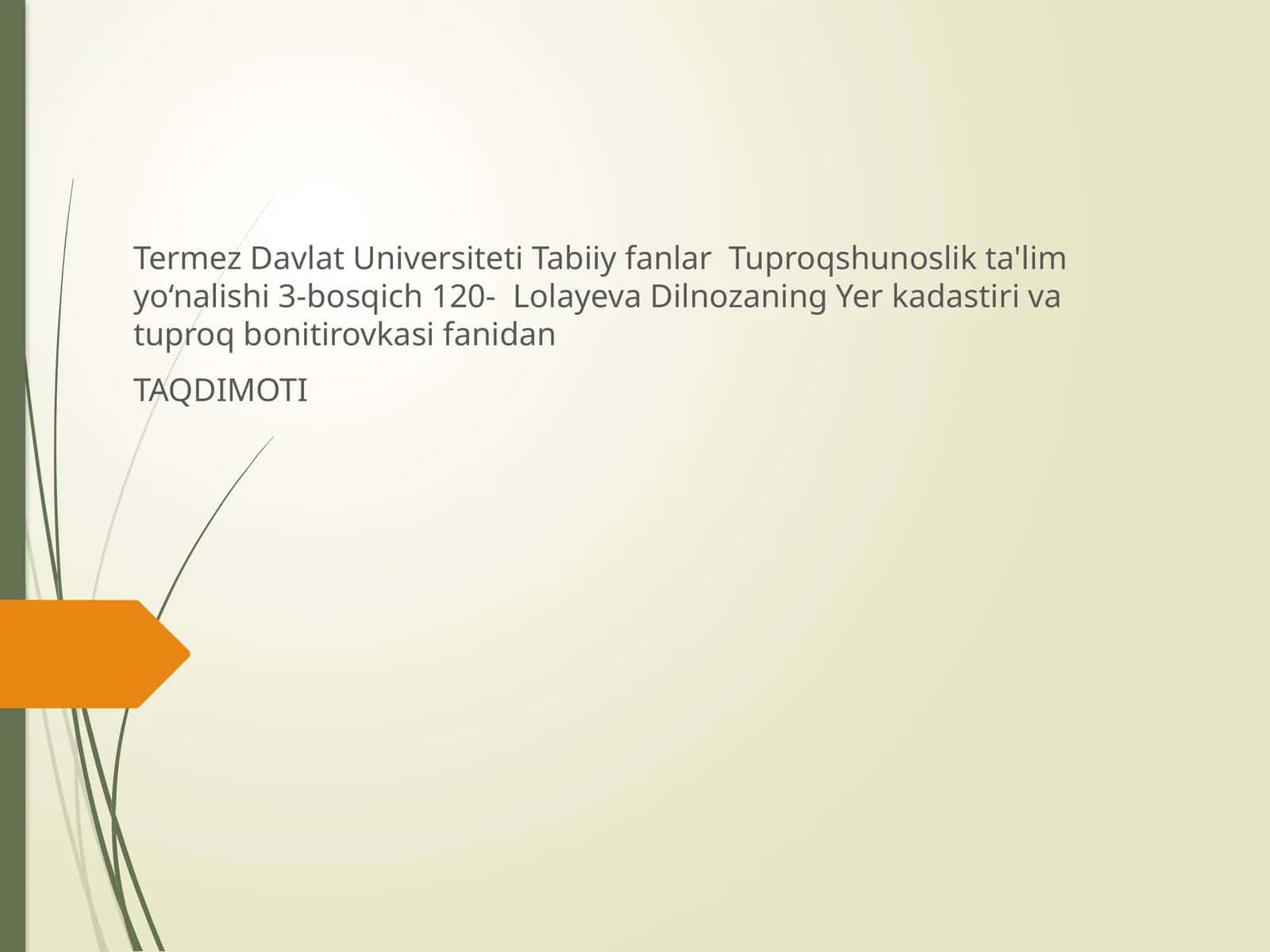 Tuproq Xususiyatlari Bilan Hosil O‘rtasidagi Korrelyatsion Bog‘lanishlar va Uni Tasvirlash yo‘llari