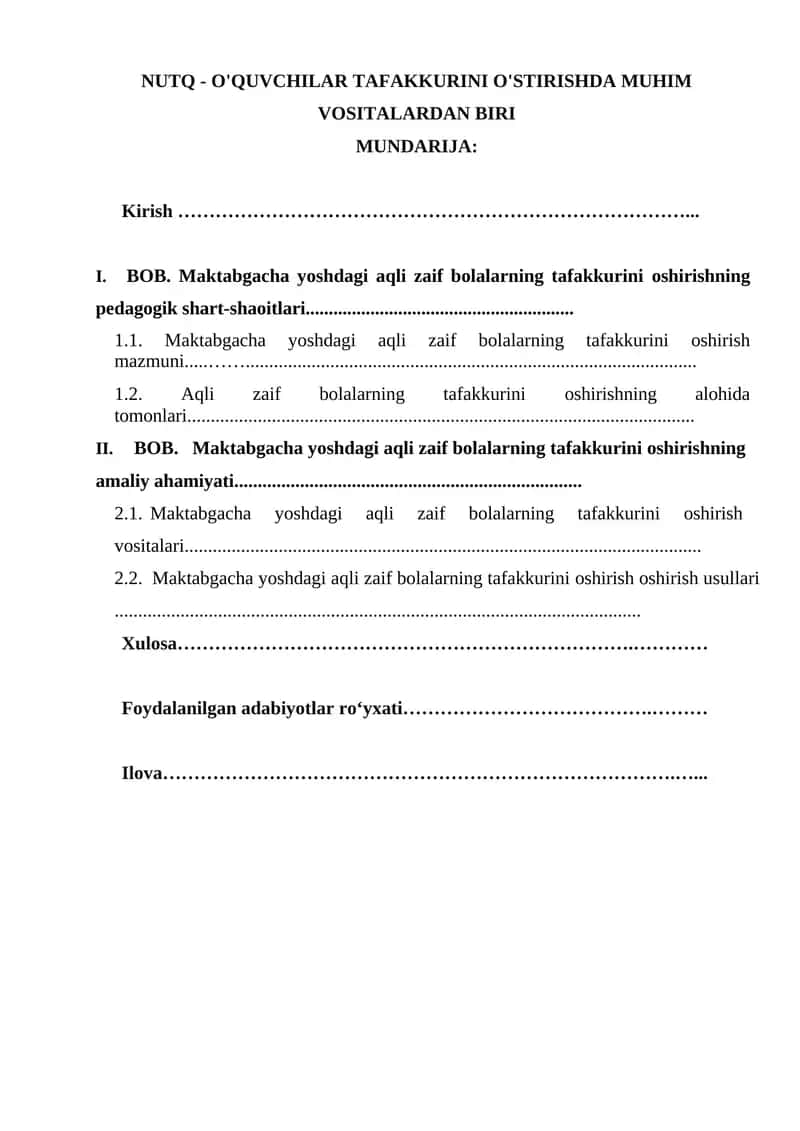 NUTQ - O'QUVCHILAR TAFAKKURINI O'STIRISHDA MUHIM VOSITALARDAN BIRI