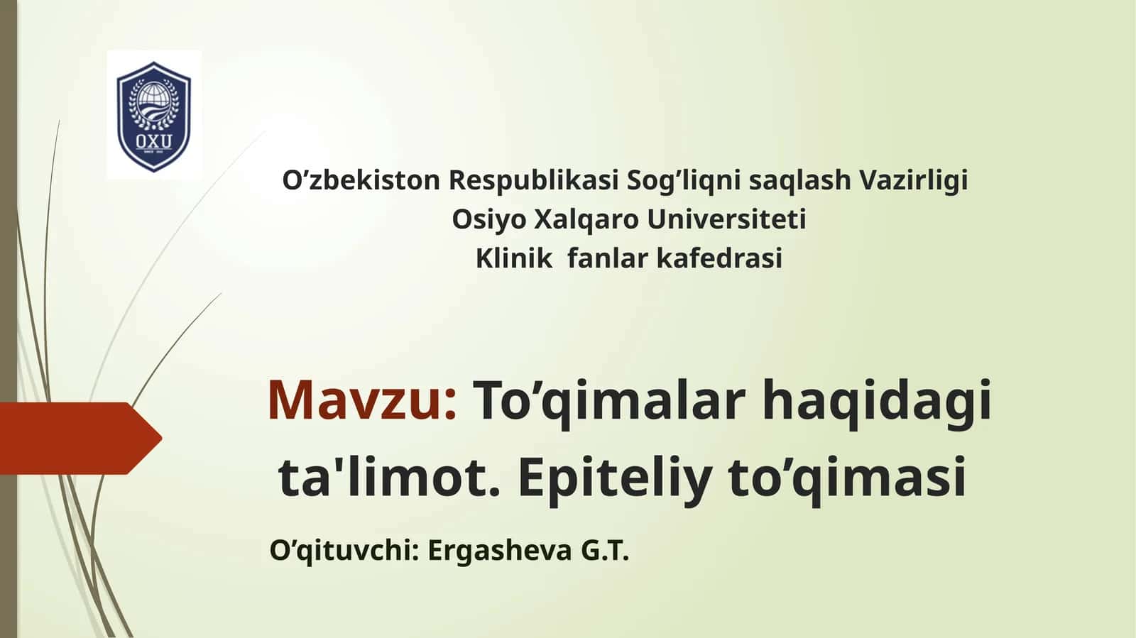 To’qimalar haqidagi ta'limot