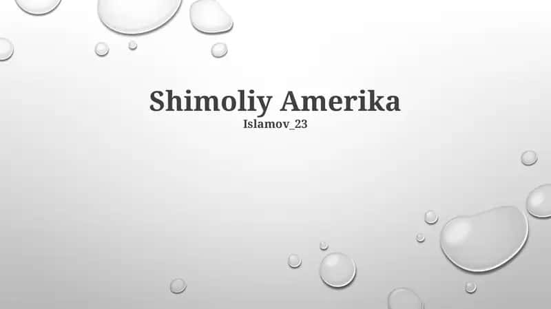 Shimoliy Amerika