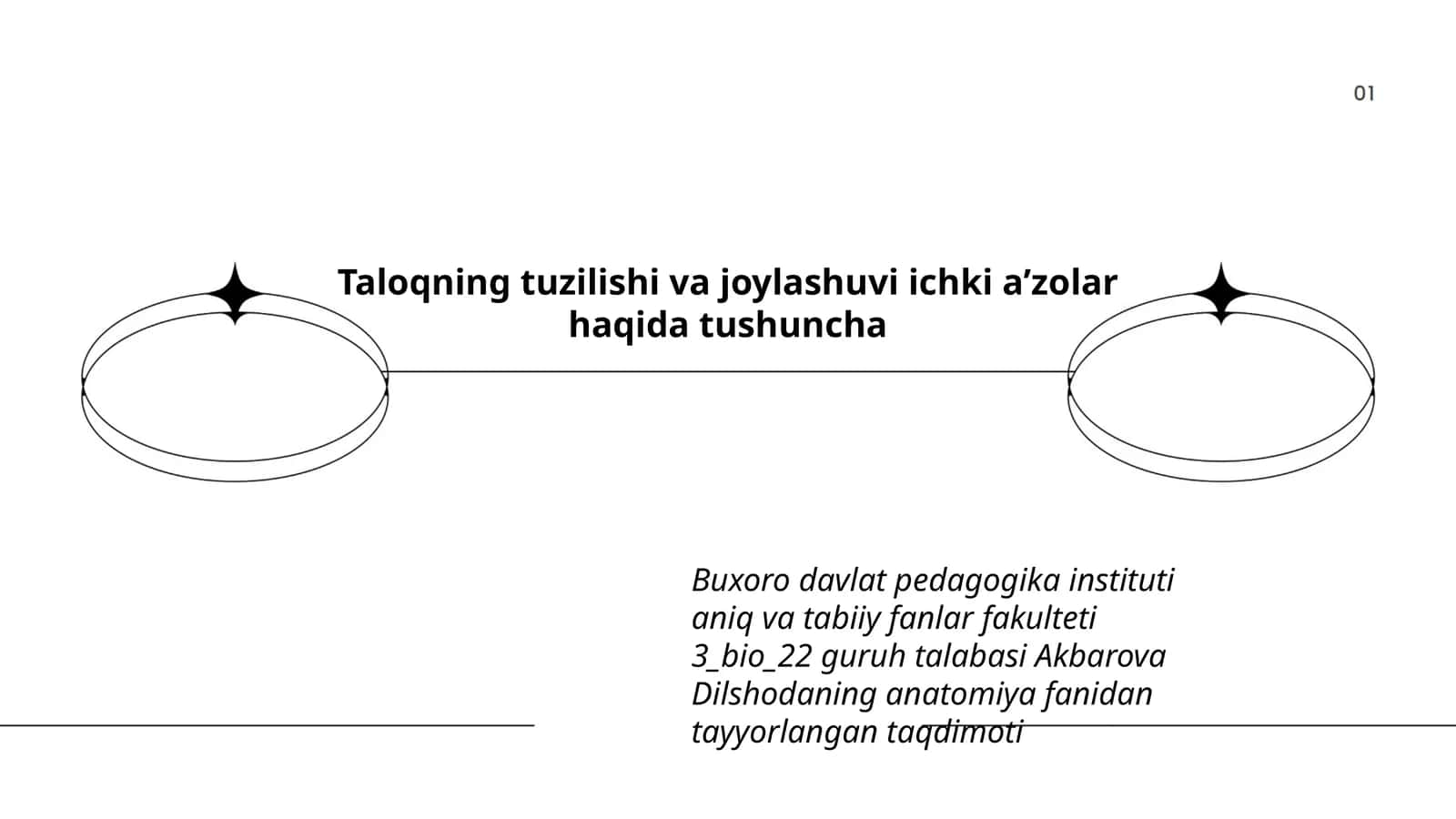 Anatomiya fanidan taqdimot