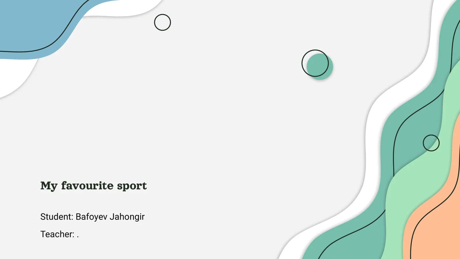 My favourite sport