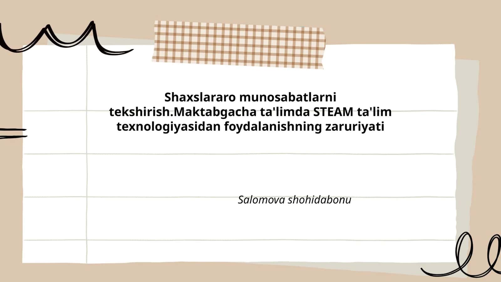STEAM ta'lim texnologiyasi