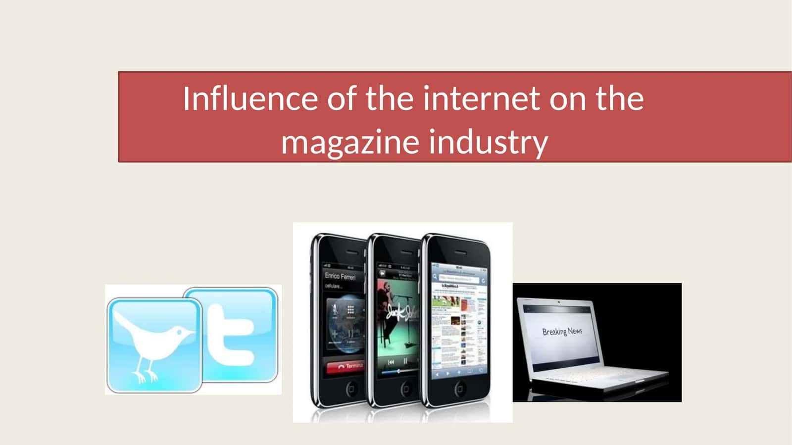 Influence of the internet on the magazine industry