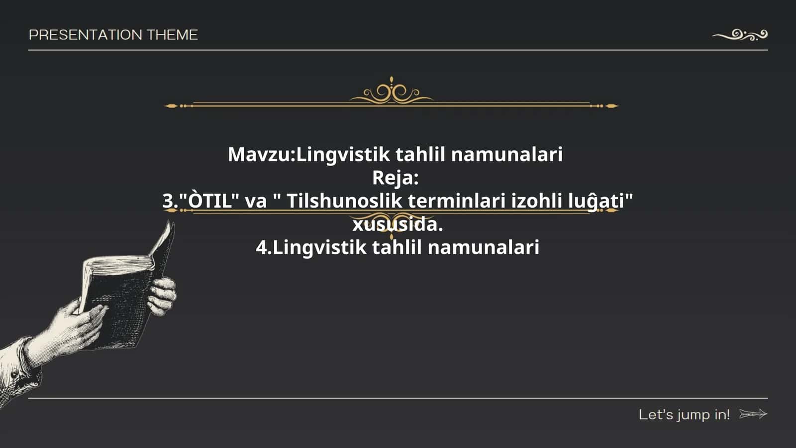 Lingvistik tahlil namunalari
