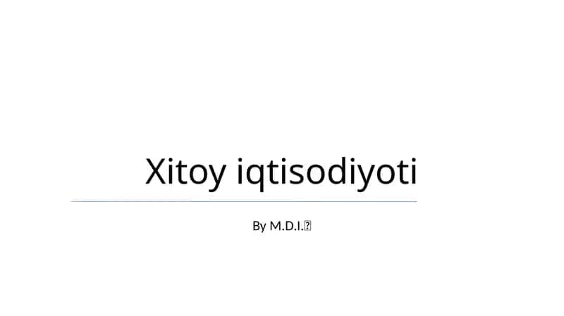 Xitoy iqtisodiyoti