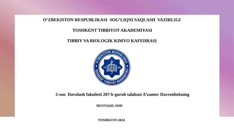 Lipidlarning peroksidlanishi: Asosiy jarayonlar va mexanizmlar