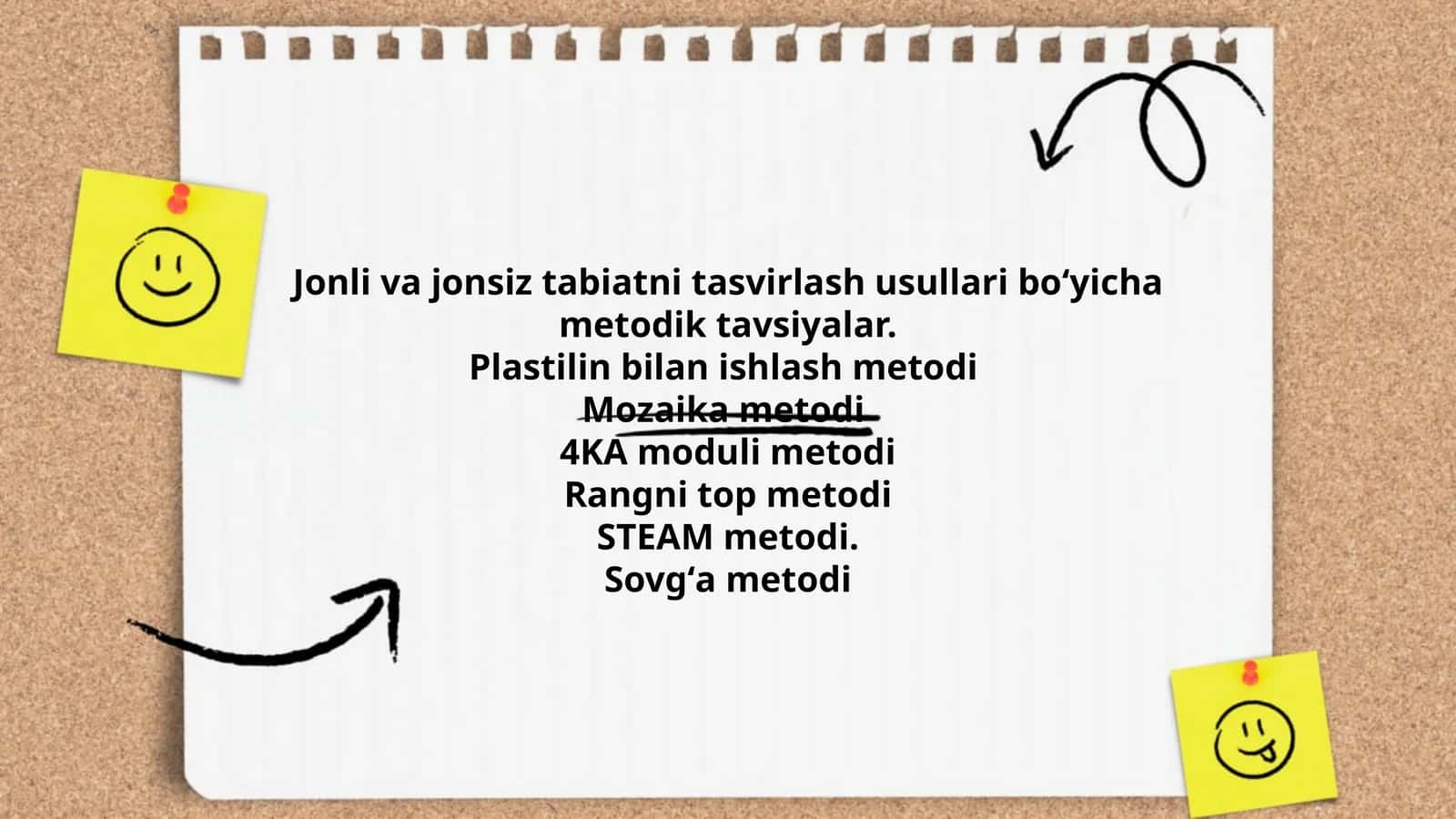 Jonli va jonsiz tabiatni tasvirlash usullari boʻyicha metodik tavsiyalar
