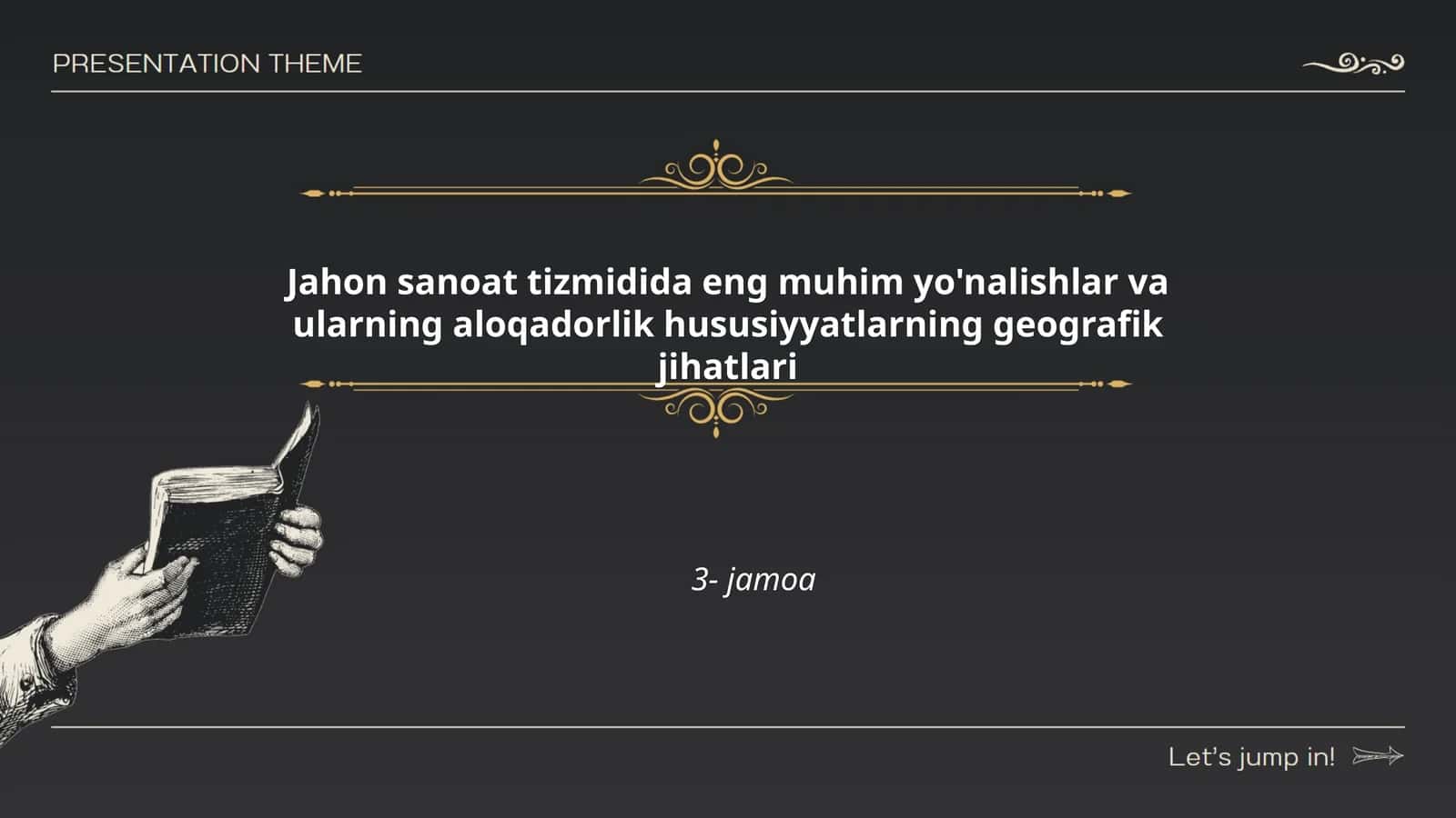Jahon sanoat tizmidida eng muhim yo'nalishlar va ularning aloqadorlik hususiyyatlarning geografik jihatlari