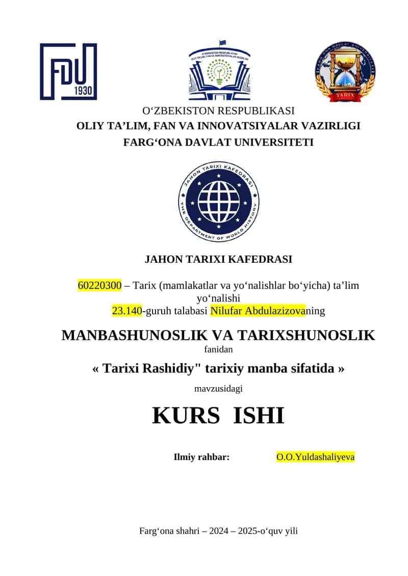 Tarixi Rashidiy tarixiy manba sifatida