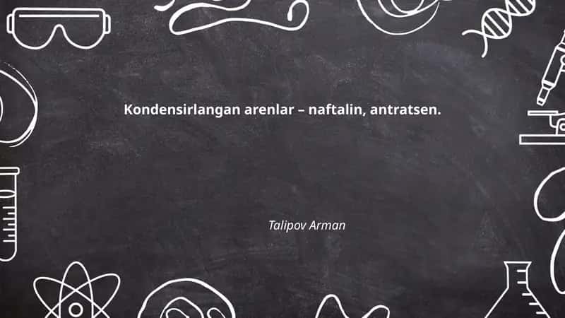 Kondensirlangan arenlar – Naftalin, Antratsen