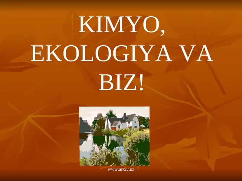 Ekologiya — tabiatni iqtisodiy jihatdan tadqiq qilish