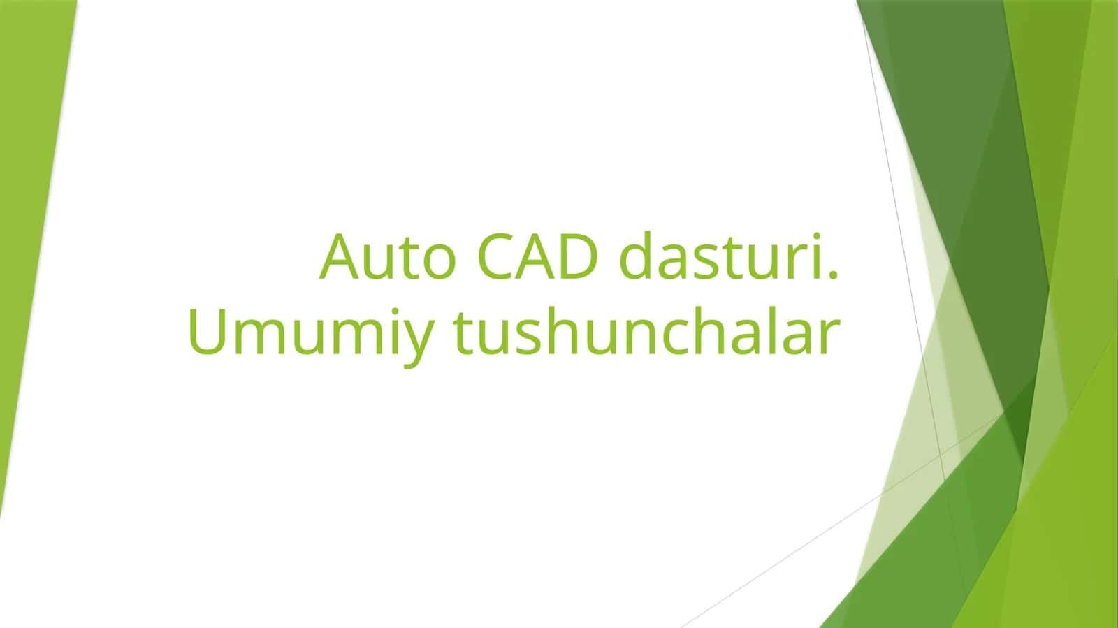 Auto CAD dasturi