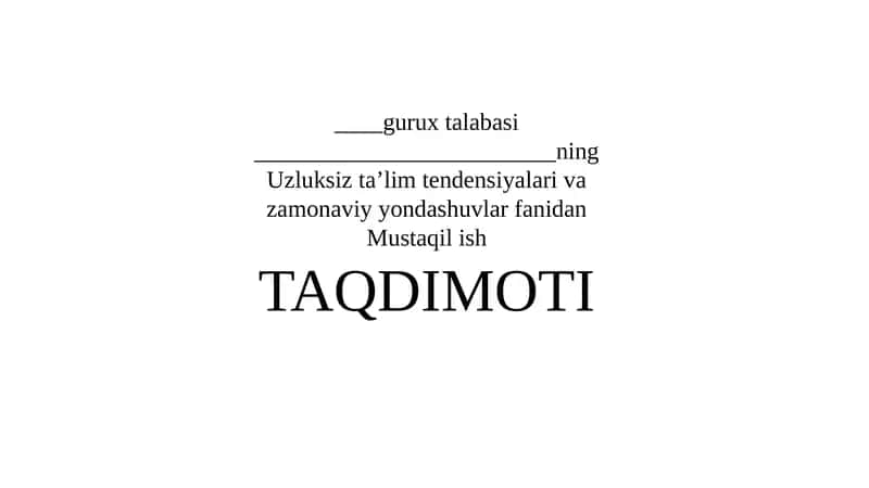 Oliy taʼlim va boʻlib jarayonlar Tarixdan zamonaviy davrgacha