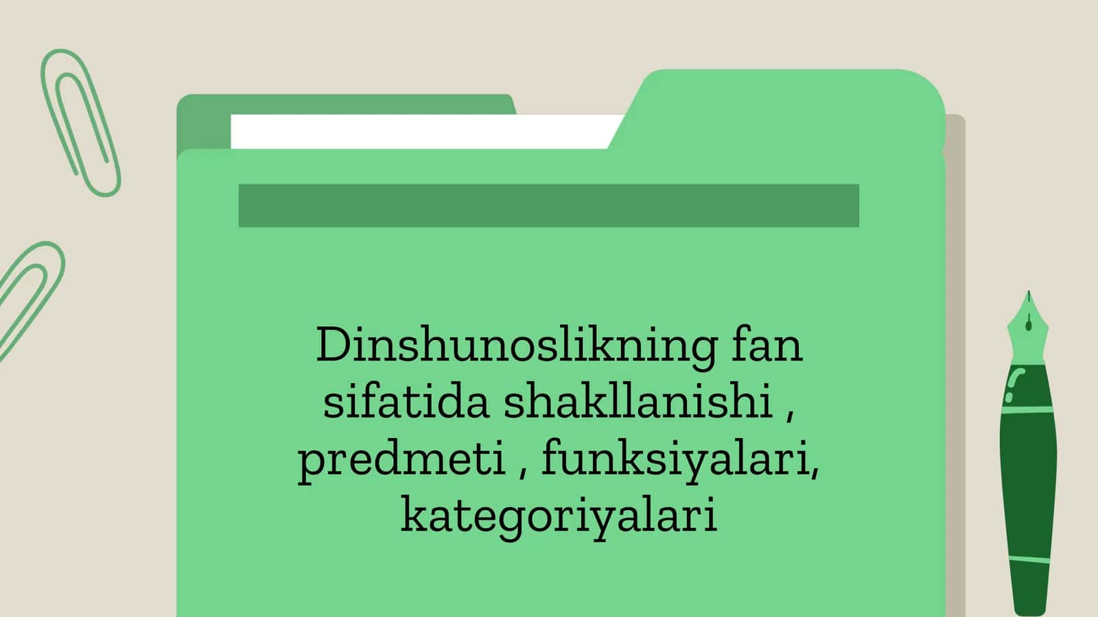 Dinshunoslikning fan sifatida shakllanishi