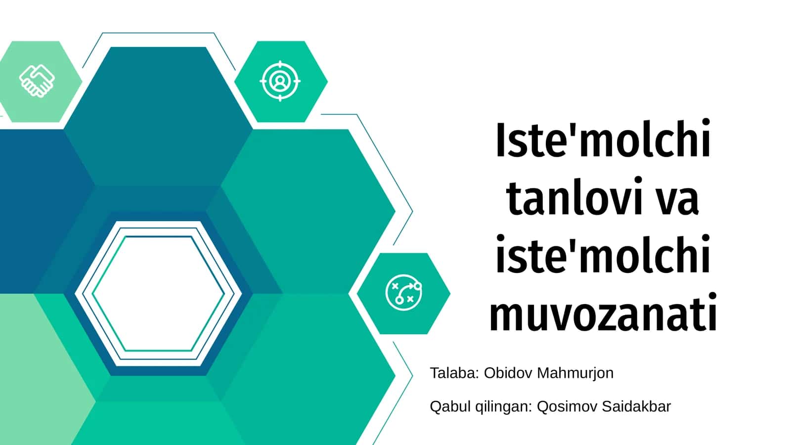 Iste'molchi tanlovi va iste'molchi muvozanati