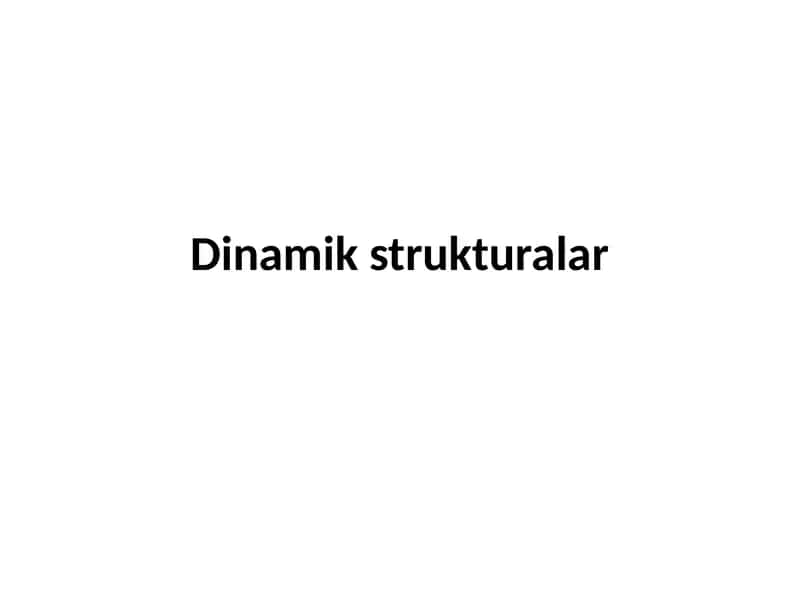 Dinamik strukturalar