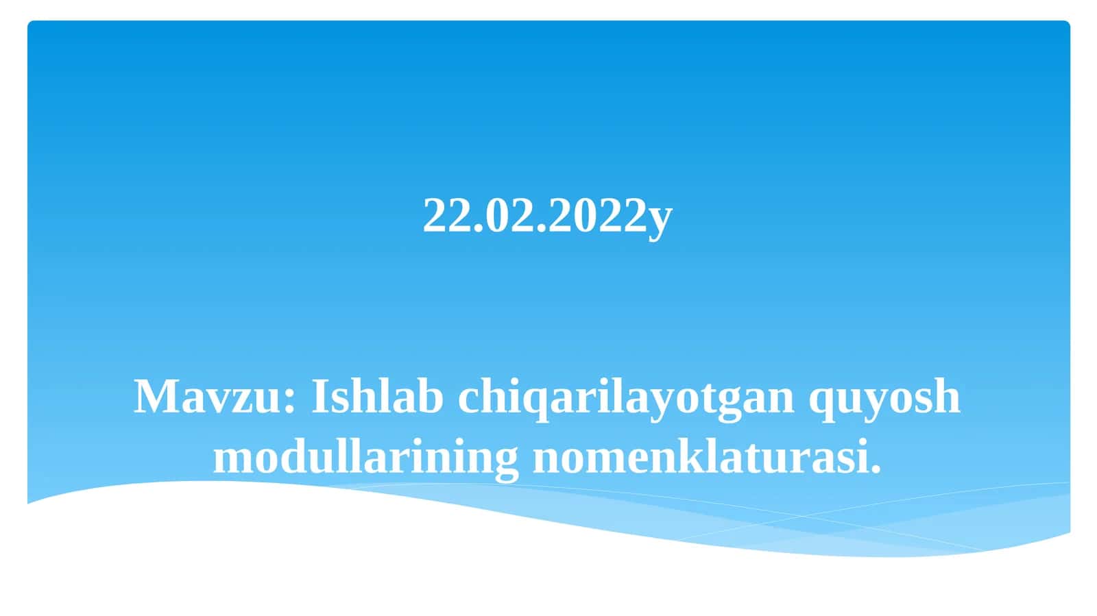 Amorf kremniy quyosh modullari