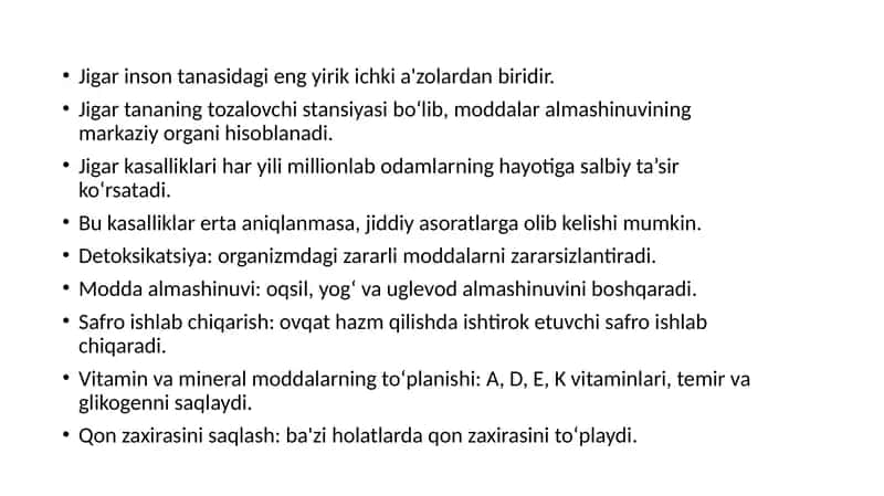 Jigar kasalliklari pptx