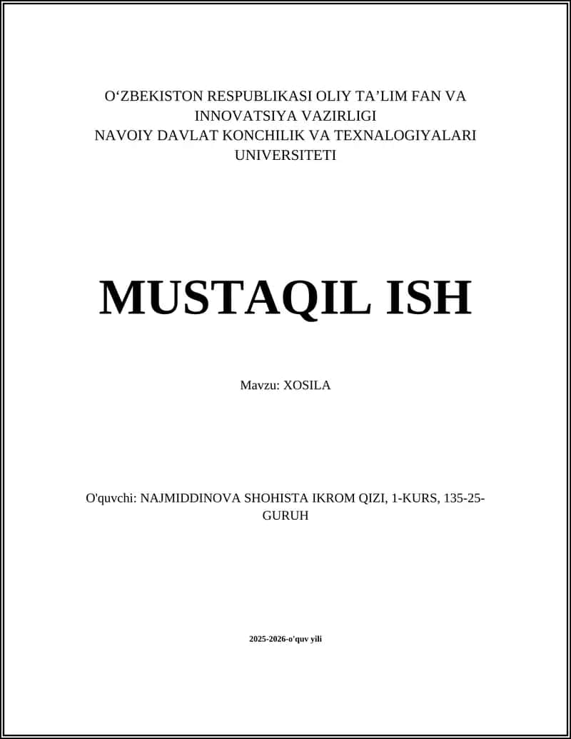XOSILA