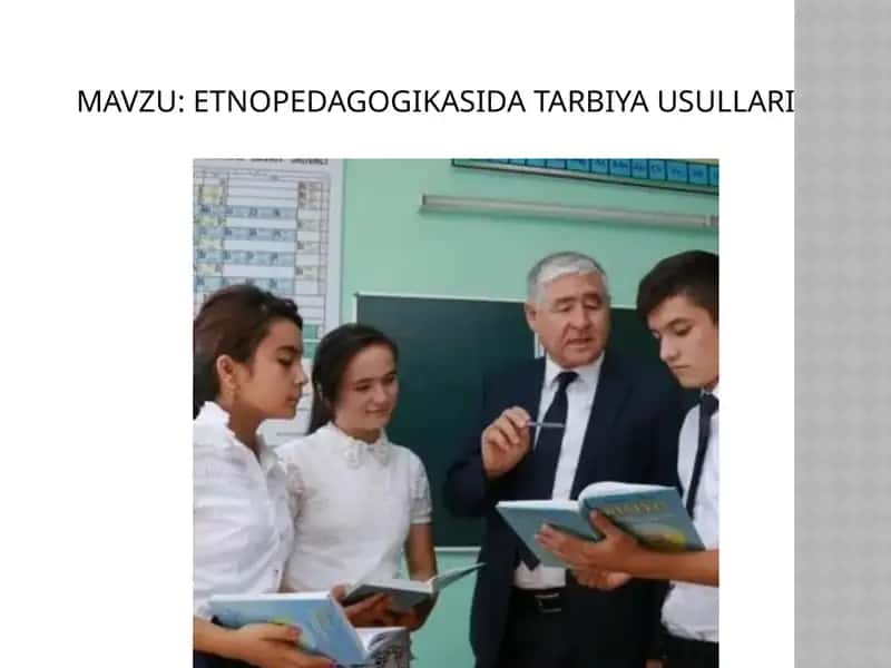 ETNOPEDAGOGIKASI DATARBIYA USULLARI