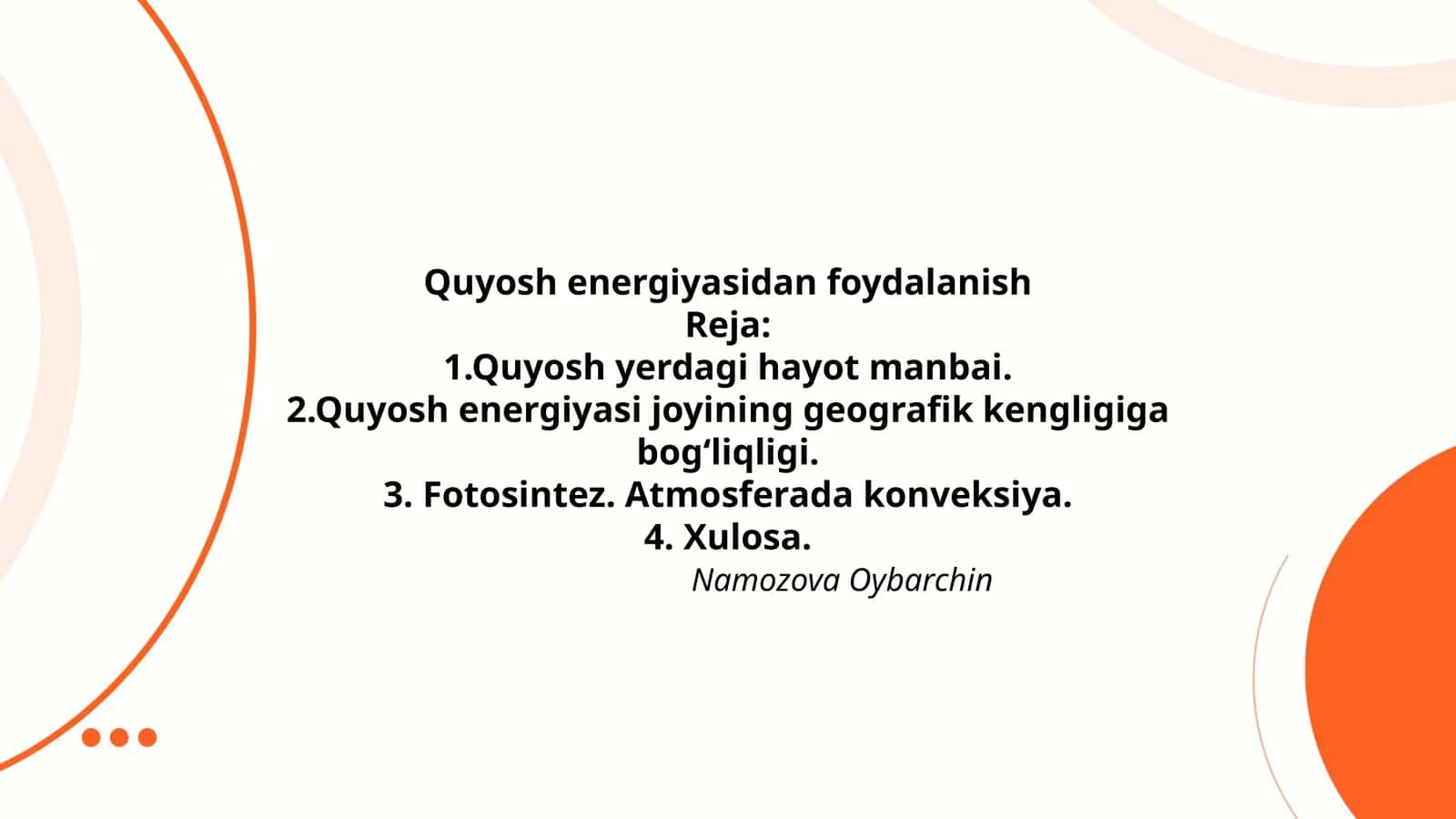 Quyosh energiyasidan foydalanish