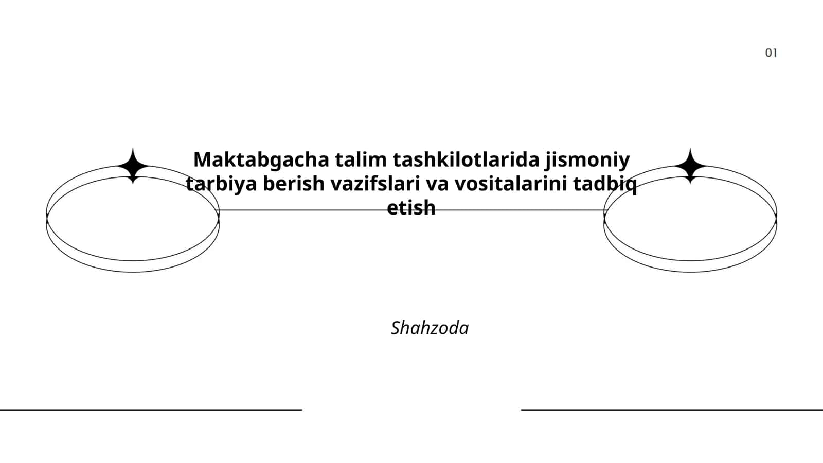 Maktabgacha talim tashkilotlarida jismoniy tarbiya berish vazifslari va vositalarini tadbiq etish Shahzoda