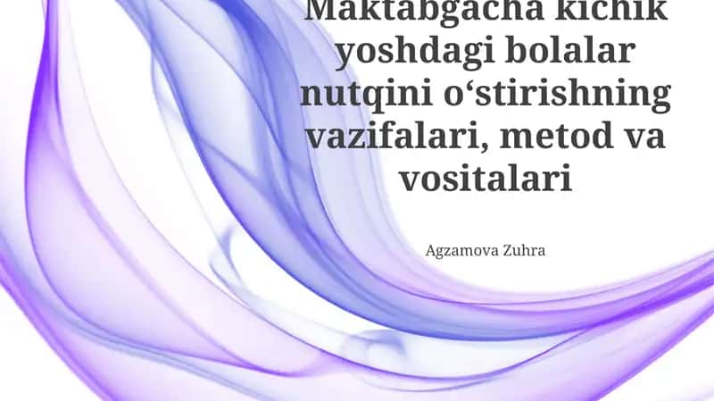 Nutqni Rivojlantirish