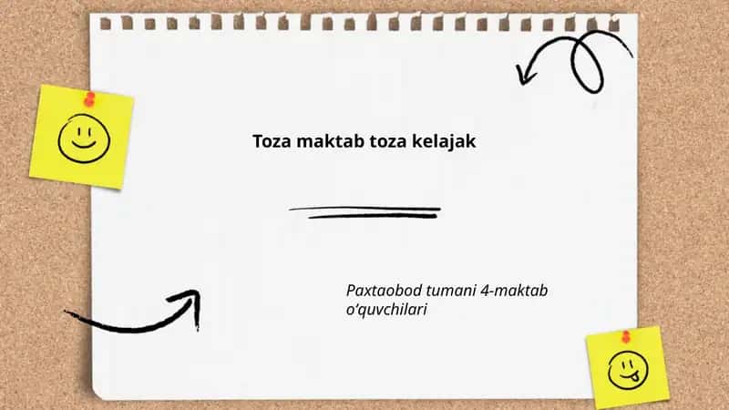Toza maktab toza kelajak
