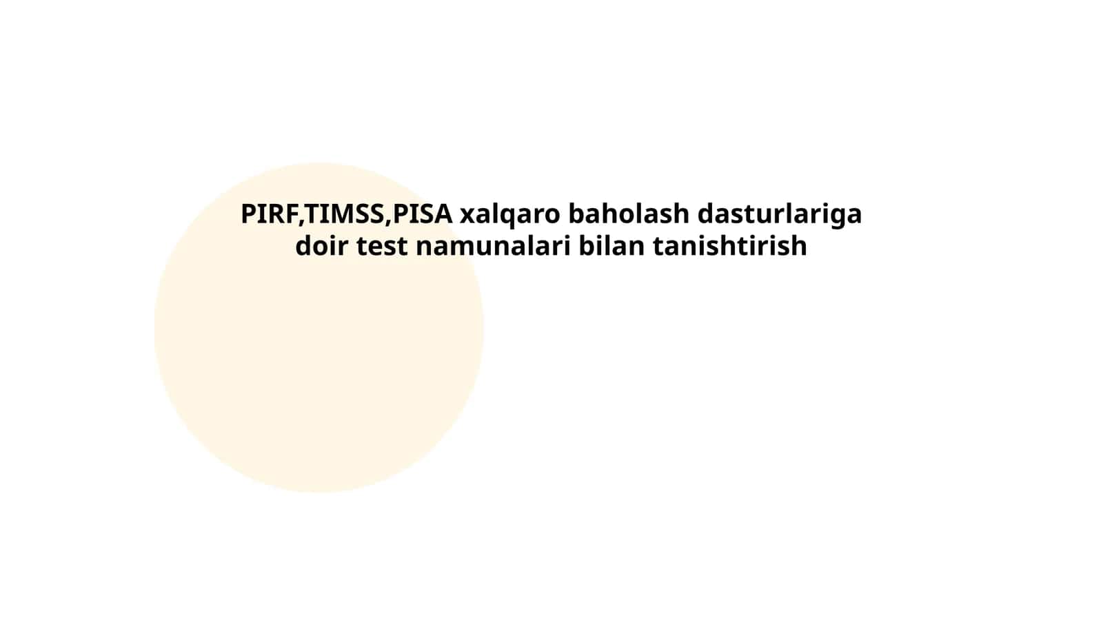 PIRLS xalqaro baholash dasturi