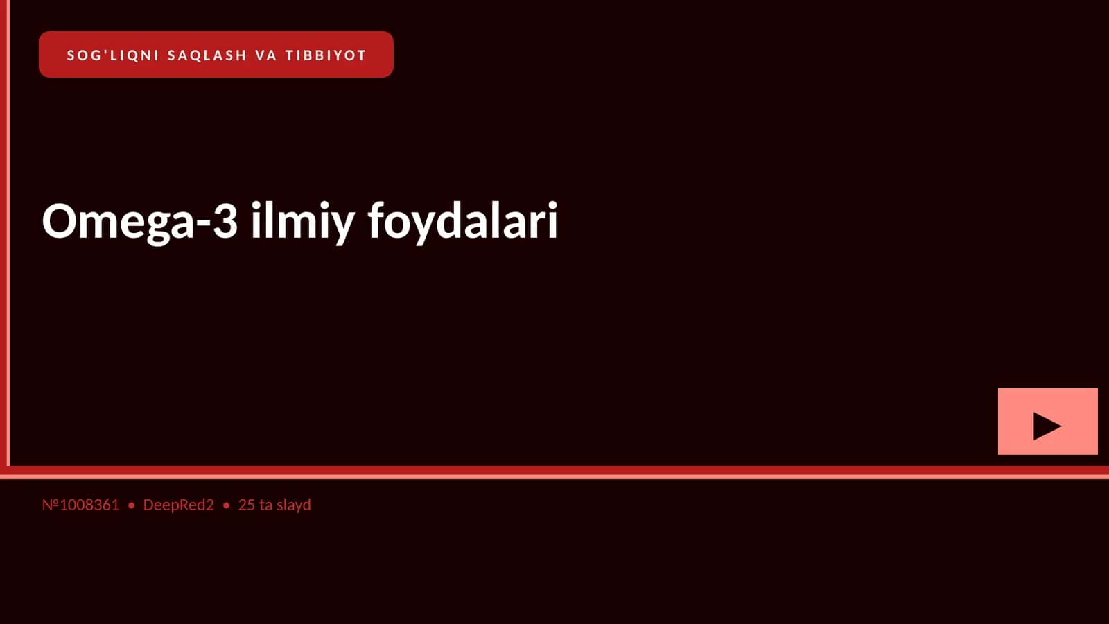 Omega-3 ilmiy foydalari