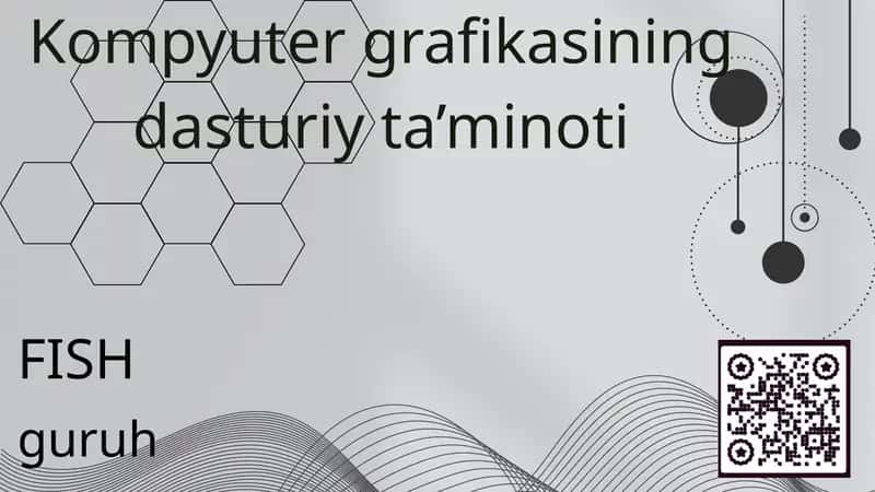 Kompyuter grafikasi va pedagogik dasturiy