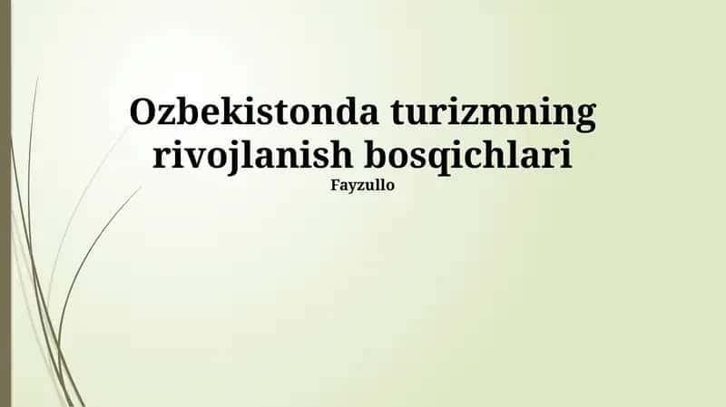 Sovet Davri Turizmi Ozbekistonda