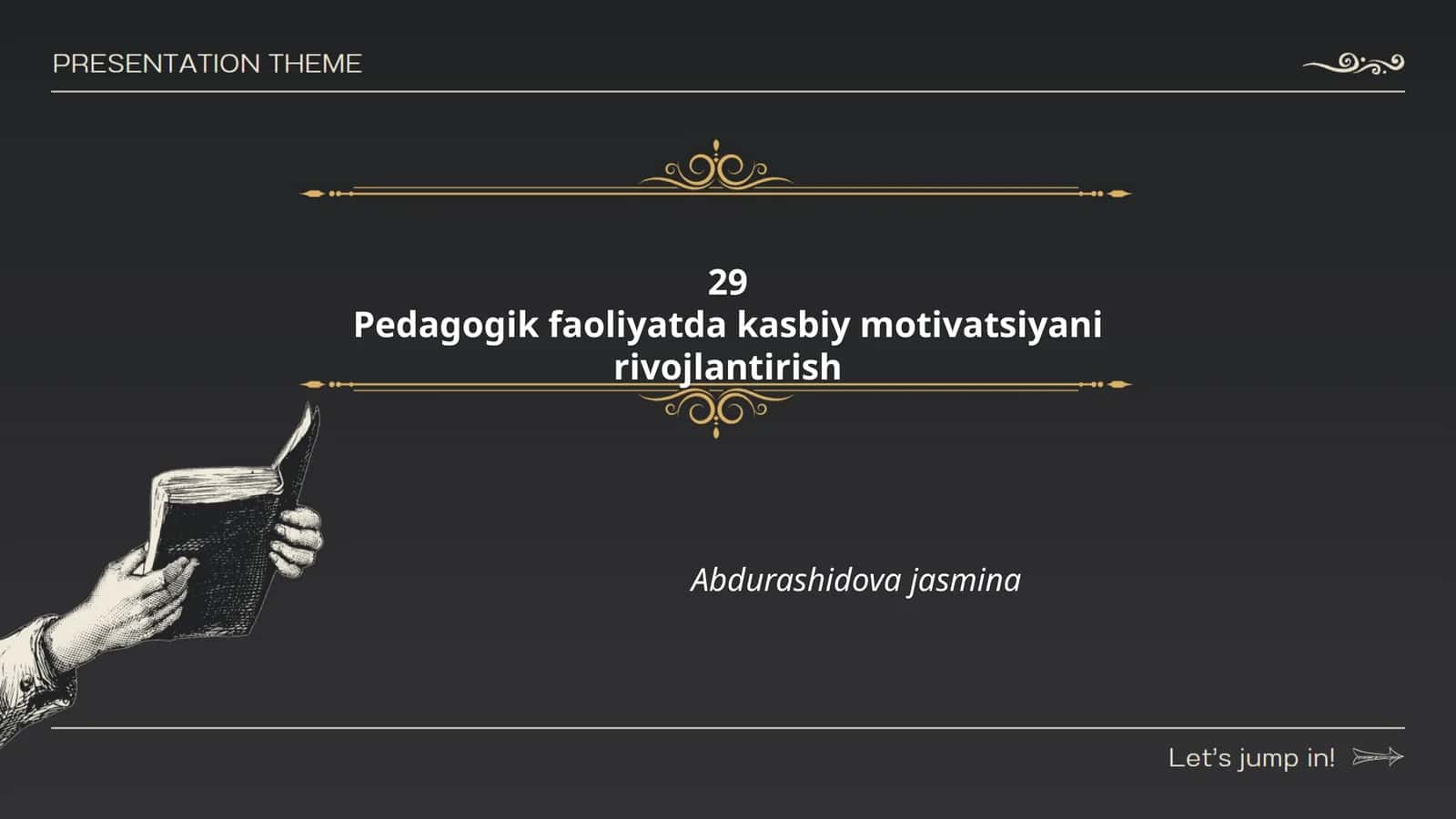 Kasbiy motivatsiyani rivojlantirish