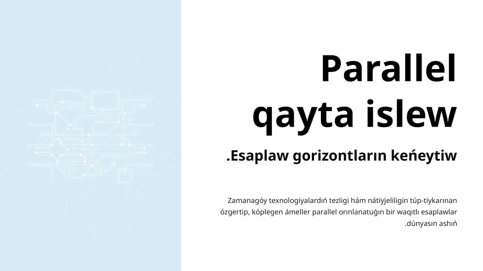 Parallel qayta islew