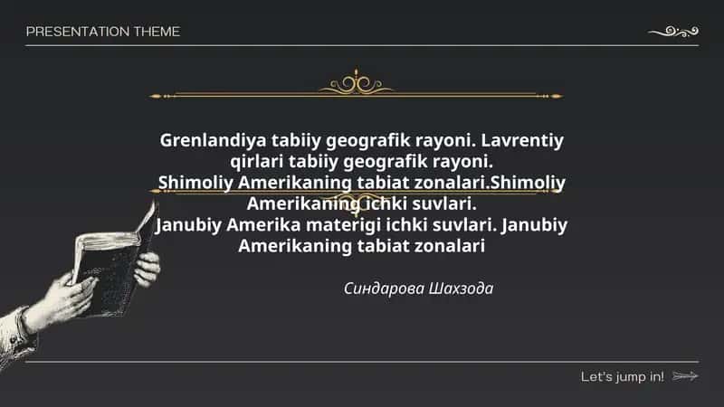 Grenlandiya tabiiy geografik rayoni. Lavrentiy qirlari tabiiy geografik rayoni.