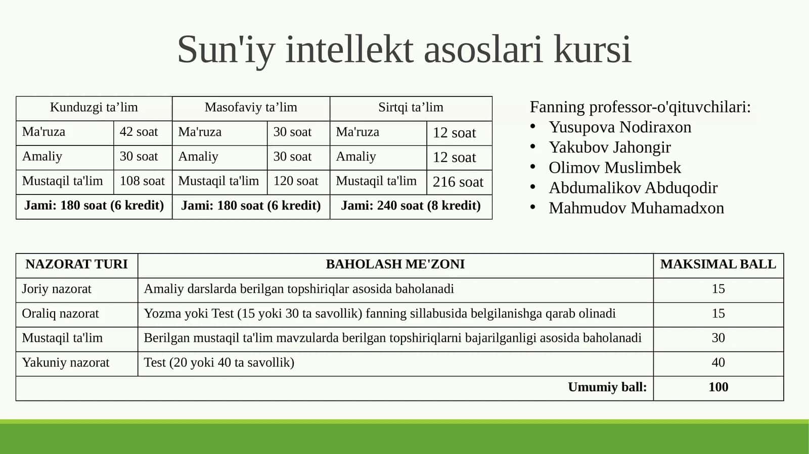 Sun'iy intellekt asoslari