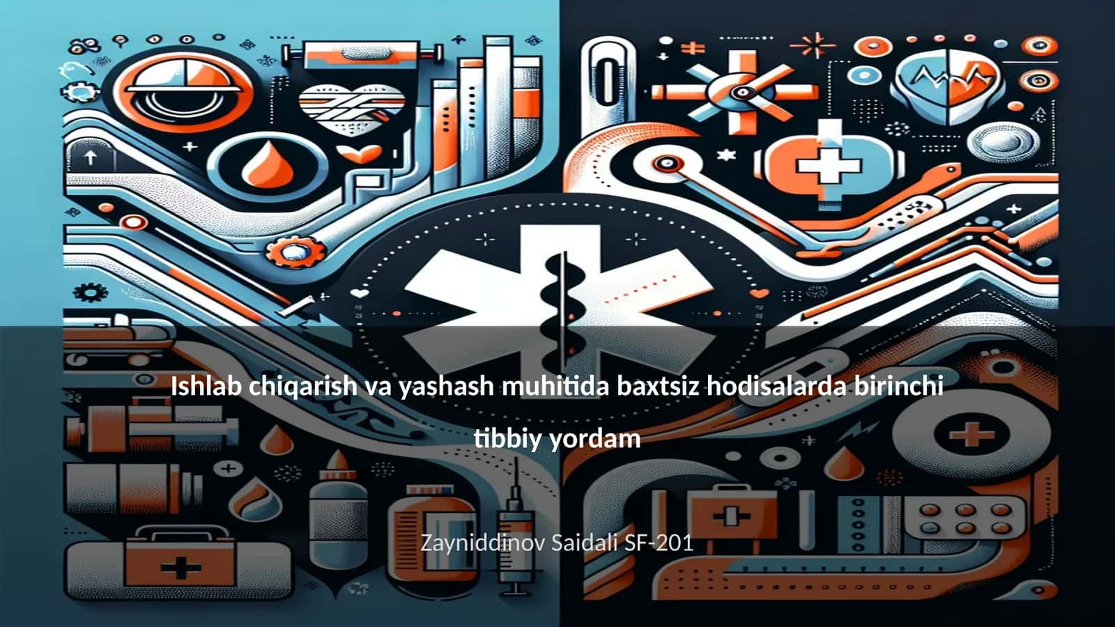 Ishlab chiqarish va yashash muhitida baxtsiz hodisalarda birinchi tibbiy yordam