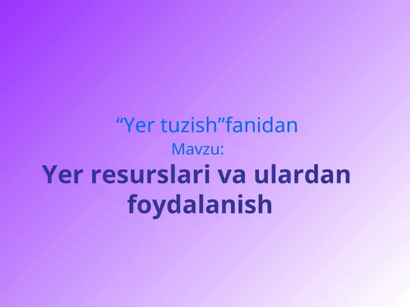 Yer tuzish