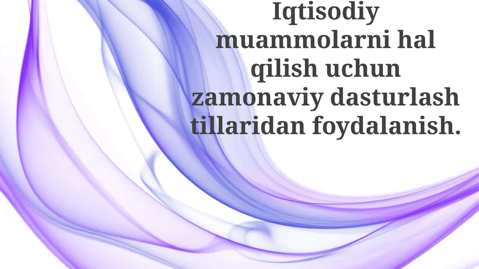 Ma’lumotlar Tahlili va Bashorat qilishda Dasturlash Tillarining Rolini O'rganish