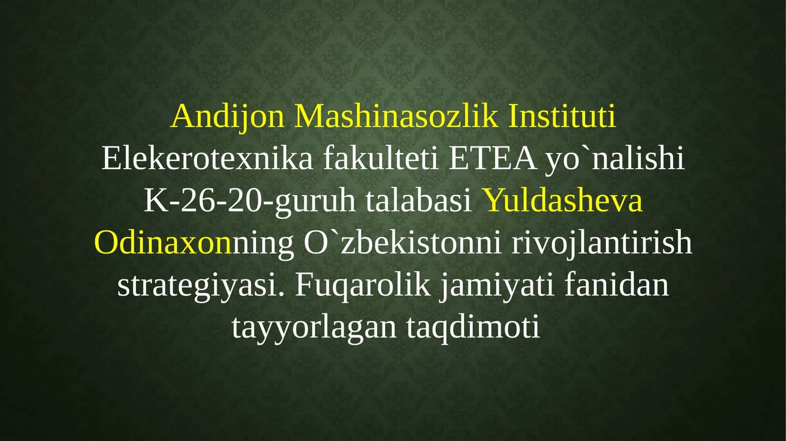 Fuqarolik jamiyatining asosiy belgilar va tamoyillari