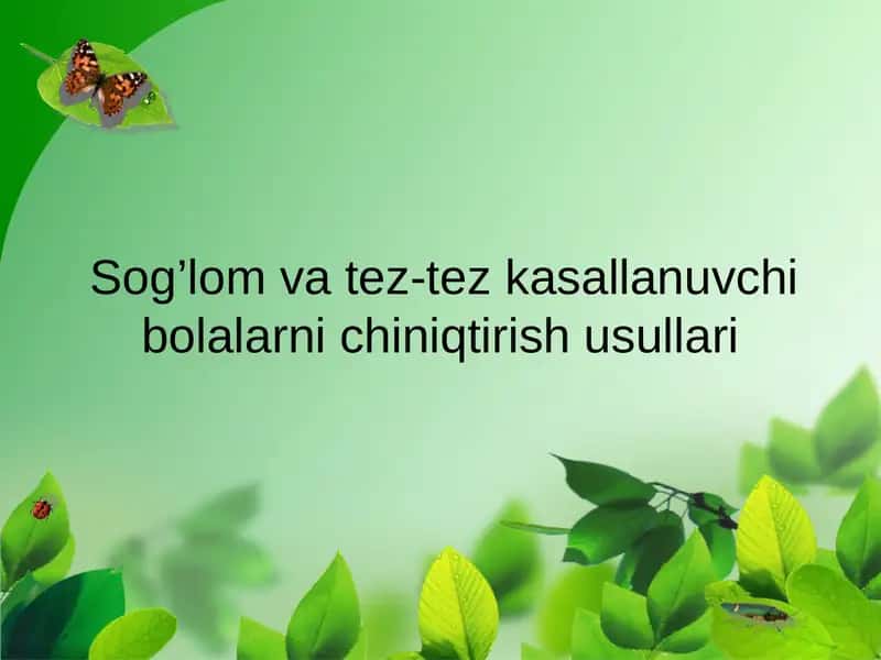 Bolaniqandaychiniqtirishhaqidaqisqavalo‘ndamaslahatlar