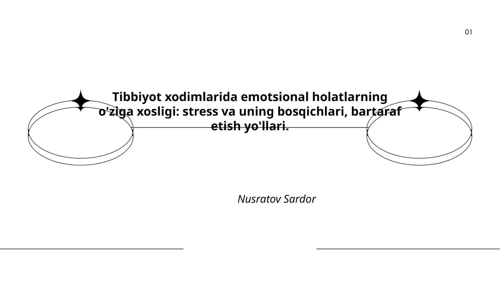 Tibbiyot xodimlarida emotsional holatlarning o'ziga xosligi: stress va uning bosqichlari, bartaraf etish yo'llari